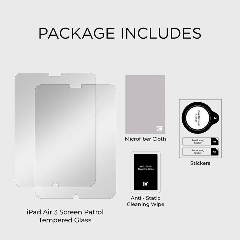iPad Air 3 Tempered Glass Screen Protector