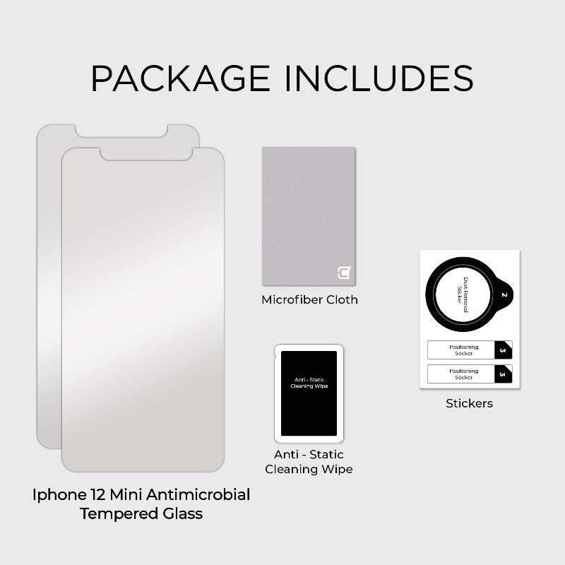 iPhone 12 Mini Antimicrobial Screen Protector