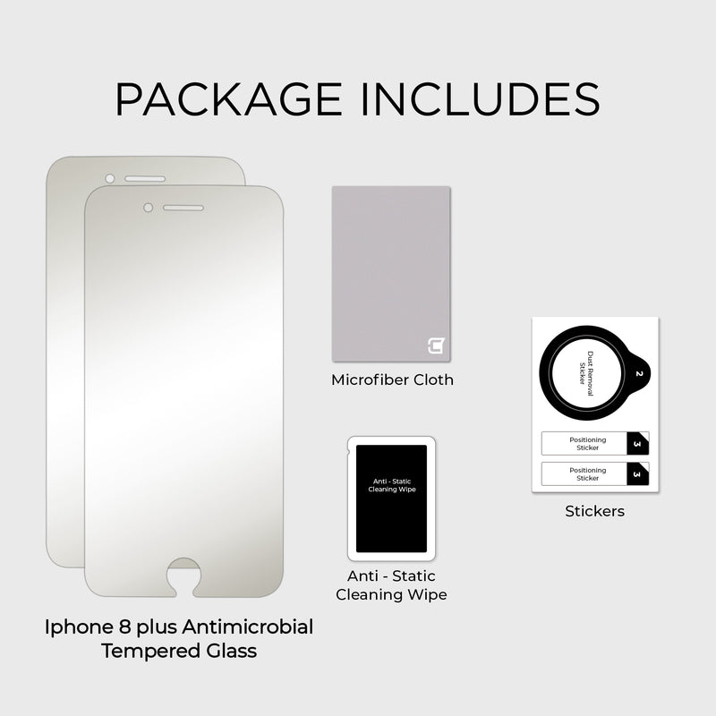 iPhone 8 Plus & iPhone 7 Plus Antimicrobial Screen Protector